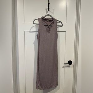 Dress caution to the wind blush colored dress size medium